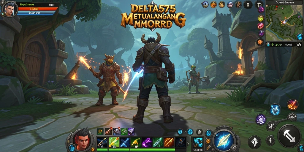 Tampilan aksi seru dalam gameplay MMORPG DELTA575.