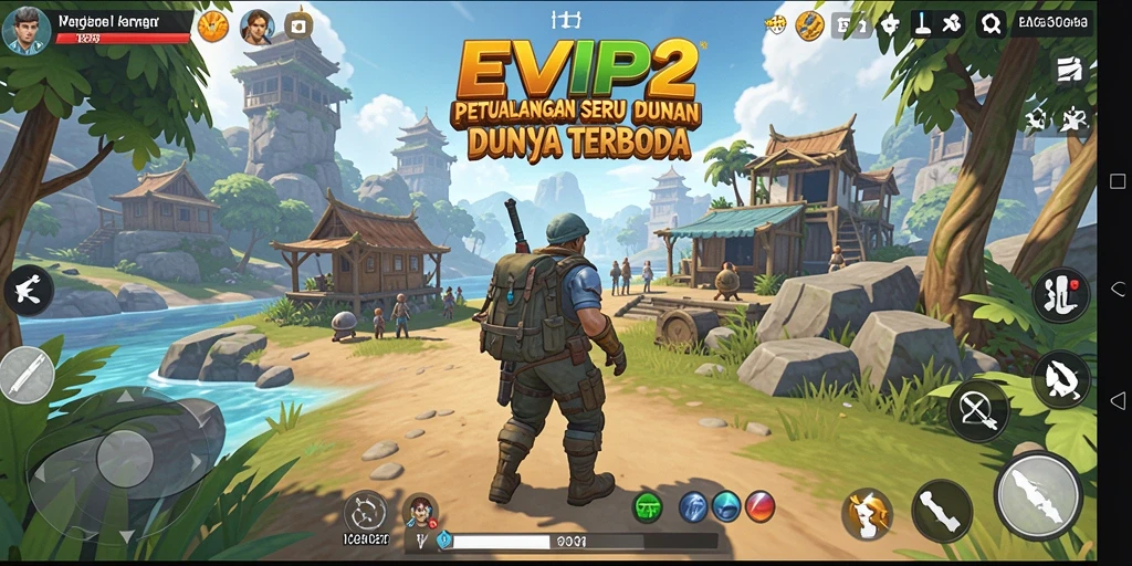 Tampilan gameplay <strong>EVIP2</strong> dalam dunia terbuka yang menakjubkan.