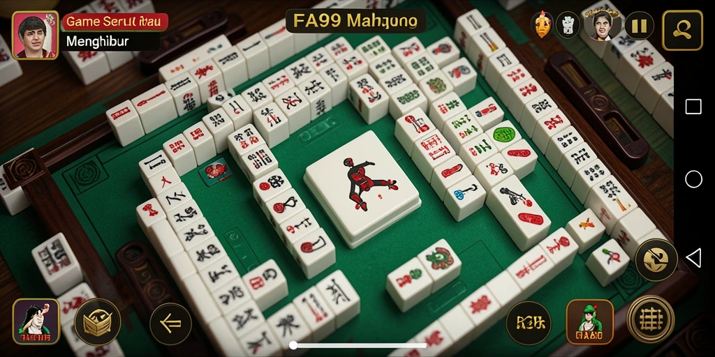 Screenshot gameplay Mahjong yang seru dan menarik.