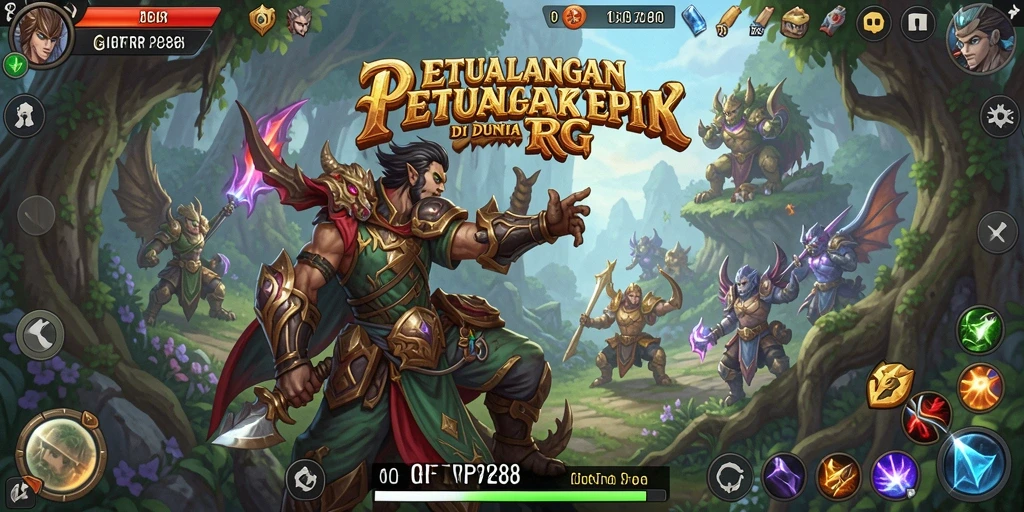 Tampilan gameplay RPG yang menarik dan memukau.
