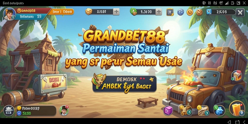 Tangkapan layar menampilkan gameplay seru dalam GRANDBET88.