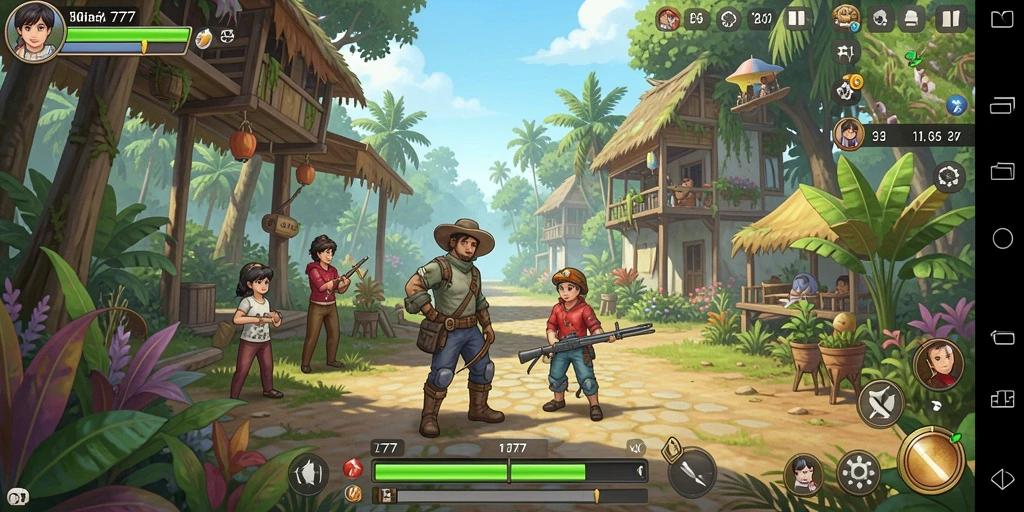 Tampilan gameplay L777 dengan interaksi karakter yang menarik.