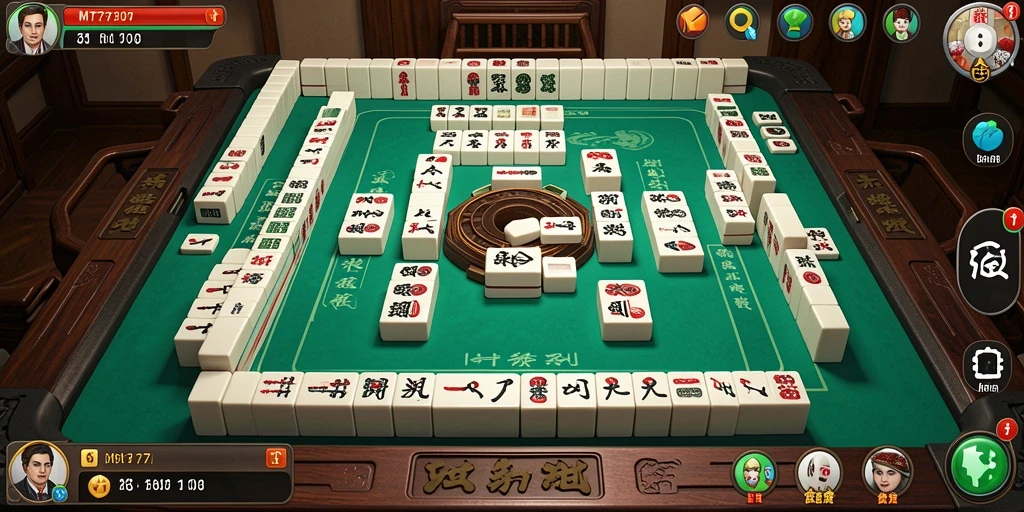 Tampilan gameplay MT777 dengan elemen Mahjong yang memukau.