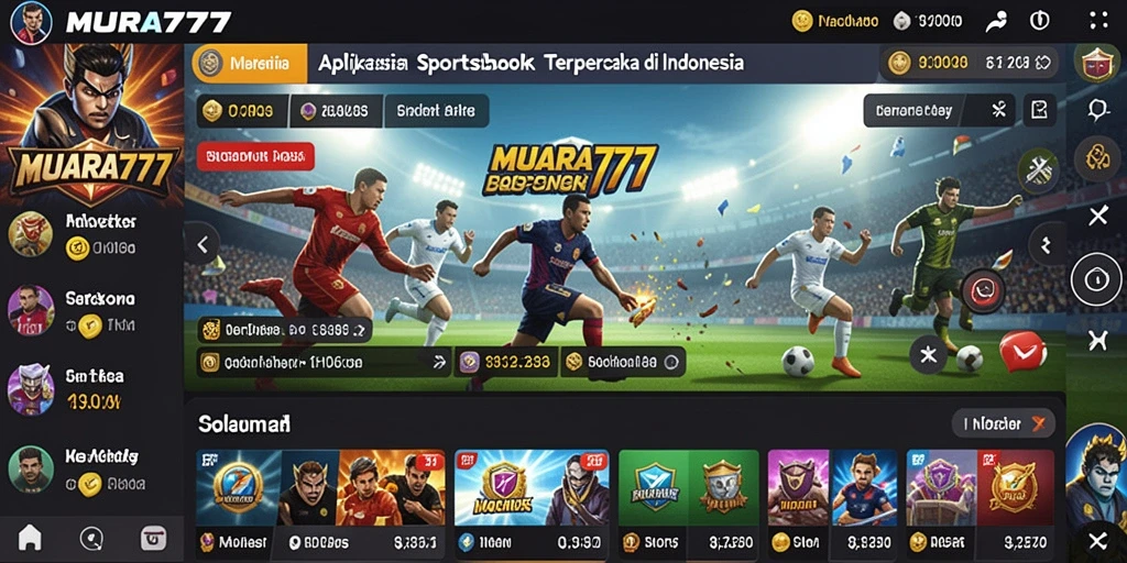 Tampilan antarmuka MUARA777 yang menarik dalam gameplay Sportsbook.