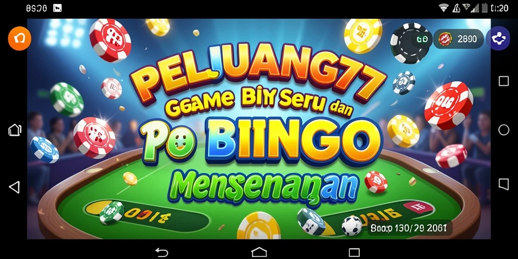Screenshot gameplay seru permainan Bingo PELUANG77.