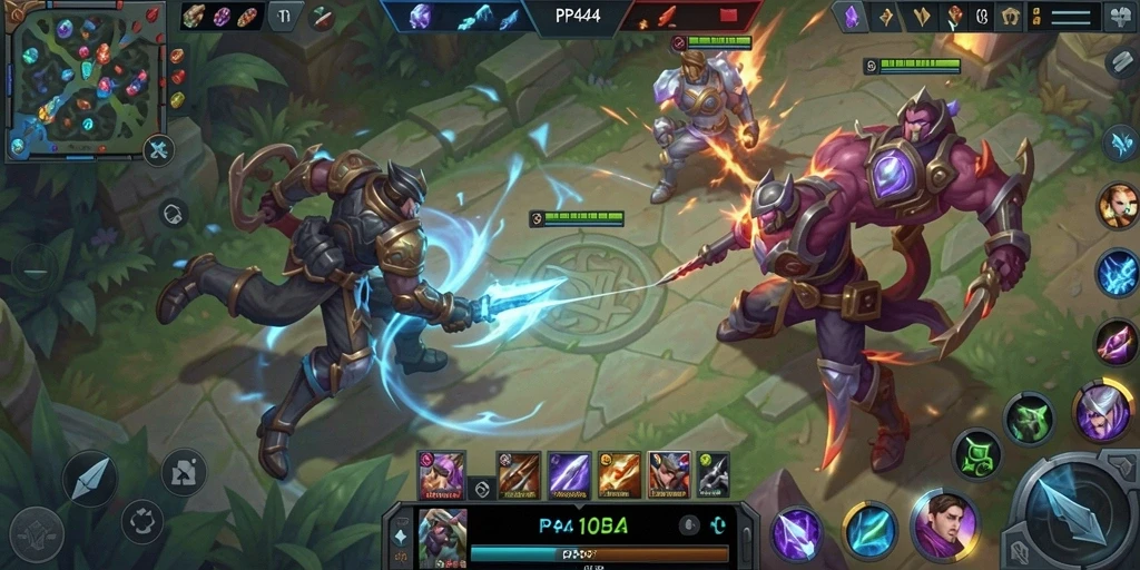 Tampilan gameplay seru dalam PP444 dengan strategi yang mendebarkan.
