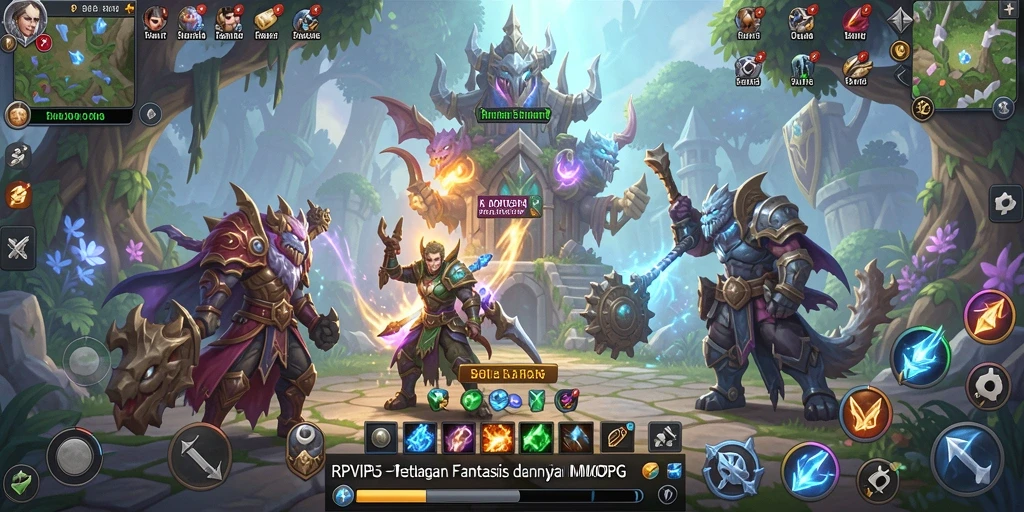Tampilan gameplay RPVIP5 yang epik dalam dunia MMORPG.