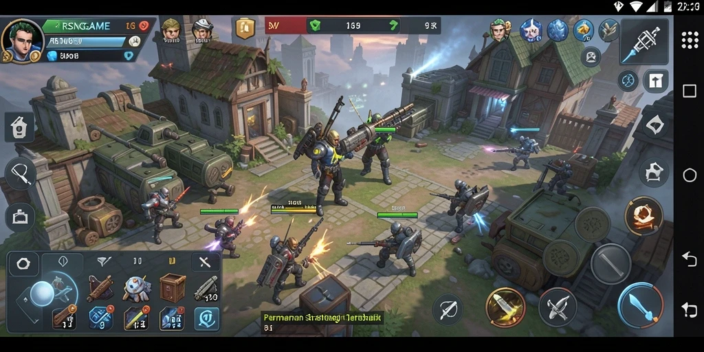 Screenshot gameplay RSNGAME dengan aksi strategi yang mendebarkan.