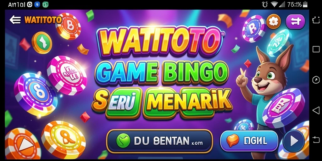 Tampilan gameplay seru WATITOTO dengan tema Bingo yang beragam.